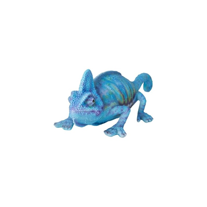 Uvia Blue Chameleon 25x10.5x8.2cm Doll Figurine Figurine Figurine Animal Garden