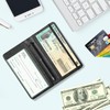 Pisypox Checkbook Cover for Personal Checkbook，Pu Leather Check Book Covers