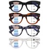 fadbon Oprah Style Progressive Multifocus Reading Glasses for Women,Blue Light