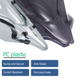 SHINKXMT Windscreen Windshield fit for Ya-ma-ha MT-07 MT07 MT07 2021 2022 2023 Motorcycle Wind Deflector Protector Wind Screen With Mounting Bracket (Black Smoke)