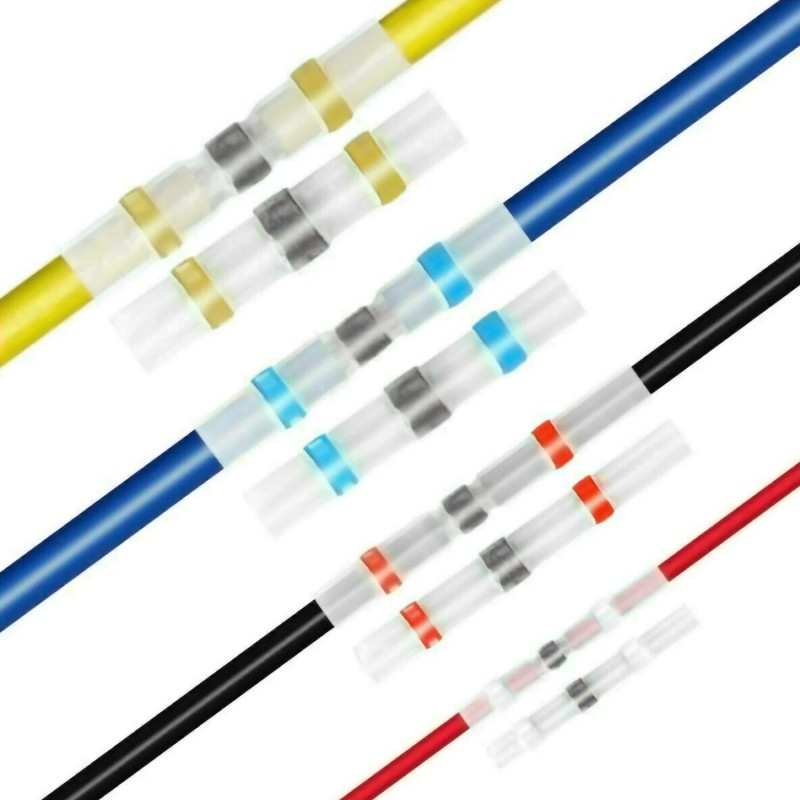 Unbranded 500 PCS Waterproof Heat Shrink Butt Terminals Solder Seal