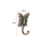 VGOL 4 Pcs Butterfly Shaped Wall Hooks Antique Decorative Wall