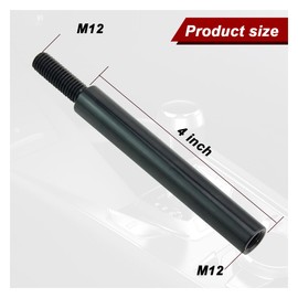 UHANBUT 4 Inch Car Gear Shift Knob Extender, Manual Transmission Shifter Lever with M12 X 1.25 Extension, Aluminum Alloy Car Rally Drift Modification Accessory for Subaru Scion