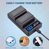 2-Pack LP-E6 LP-E6N Batteries with Dual Charger for Canon EOS