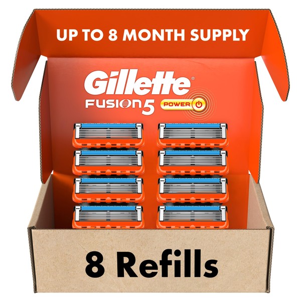 Gillette Gillette Fusion5 Power Razor Blade Refills, 8 Count, Lubrastrip
