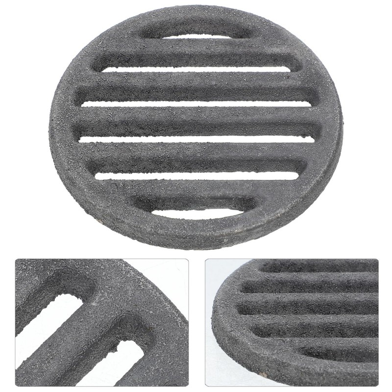 iplusmile Round Fire Grate for Stove Fireproof Grate Insert for