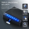 ADIMO Biometric Handgun Lock Box, Fingerprint Gun Safe with Quiet