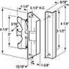 Prime-Line A 220 Black, Screen Door Latch and Pull, fits