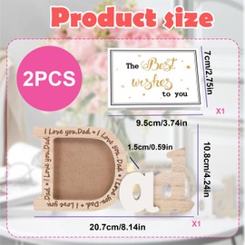 Memorable Photo Frame for Dad - Express Your Love with a Thoughtful Picture Memento - Perfect for Father's Day, Dad's Birthday & Christmas