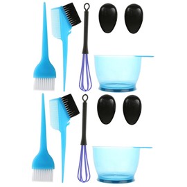 MERRYHAPY 10 Pcs Professional Hair Coloring Tools Set Home Hair Dye Kit Bowl Whisk Brush for Hair Tinting