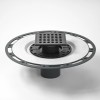 NEODRAIN 6x6 Inch Black Square Floor Drain with ABS Base