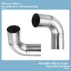 PATIKIL 1 3/64" " (51mm) ID 90 Degree Elbow Fitting,