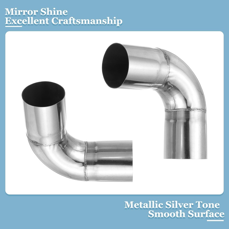 PATIKIL 1 3/64" " (51mm) ID 90 Degree Elbow Fitting,