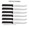 RADA Cutlery 6-Piece Utility/Steak Knife Gift Set (G206), Stainless Steel