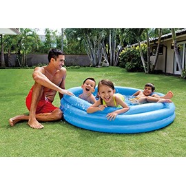 INTEX Crystal Blue Kids Outdoor Inflatable 58 Swimming Pool  58426EP                                                                                  
