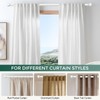 VOIIY 2 Pack Curtain Rod 30-60 Inch, White 1 Inch