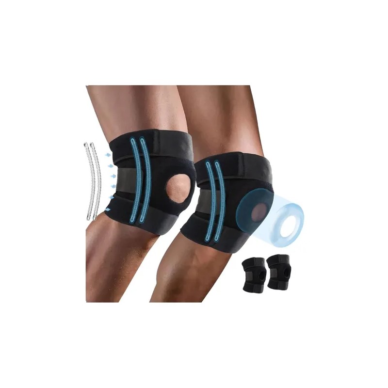 2 Pzs Rodillera Ortopedica De Neopreno Deporte Sujeta Rotul