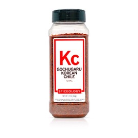 Spiceology – Gochugaru Korean Chile Flake – Mild, Fruity & Smoky Red Chili Flakes for Kimchi, Korean BBQ, Soups & Stir-Frys – Fresh-Ground, Chef-Quality – 12 oz