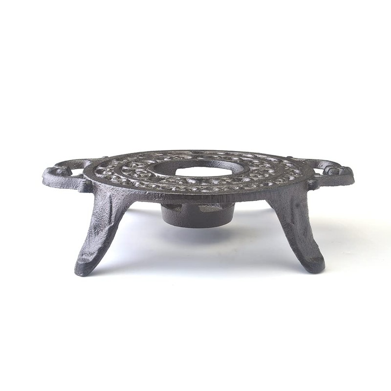 IWADECKY Heavy Duty Cast Iron Teapot Dish Warmer Stable Holder