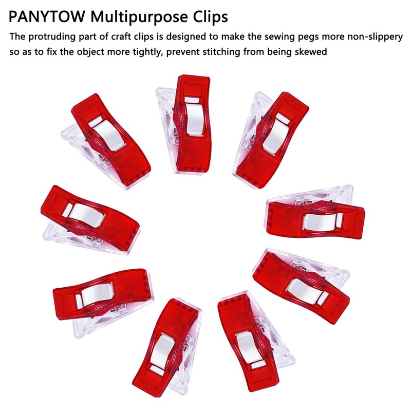 PANYTOW Sewing Clips,Multipurpose Sewing Quilting Clips Plastic Quilting Crafting Clips,Wonder