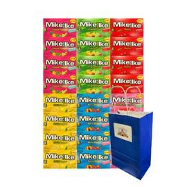 Candy Assorted Flavor Mike and Ike, 6 Flavor, Tropical Typhoon, Original Fruits, Berry Blast, Cherry, Sour Watermelon, Sour Lemon, 0.78 oz, 4 Each Flavor, 24 Pack – Perfect for Parties & Snacks