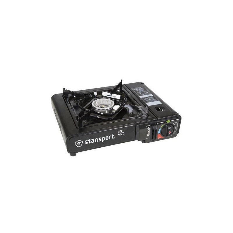 Stansport Black Portable Butane Gas Camp Stove Single Burner Ultra