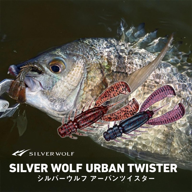 DAIWA Lure Silver Wolf Urban Twister 2.5 Grip Punch Chart