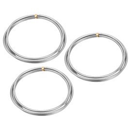 sourcing map 3Pcs Zinc Wire, 99.99% High Purity Solid Zinc Bar 1/8"(3mm) Dia 39 3/8"(1000mm) Length Zinc Metal Rod Anode Good Conductivity for Scientific Experiment Research DIY Craft