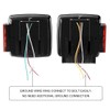 CZC AUTO 12V Submersible LED Trailer Tail Light Kit for