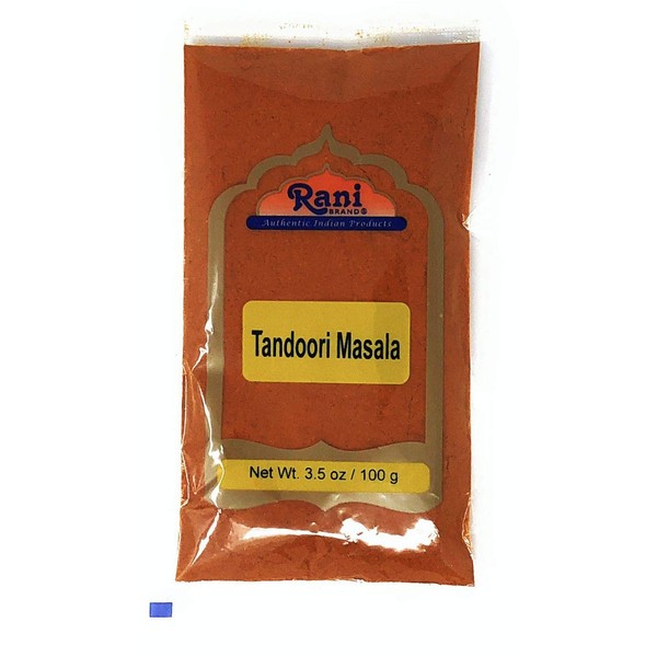 Rani Tandoori Masala (Natural, No Colors Added) Indian 11-Spice Blend 3.5oz (100g) ~ Salt Free | Vegan | Gluten Free Ingredients | NON-GMO