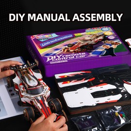 FoxiSteam 3D Wooden Puzzle - Hydraulic Robotic Arm Kit with 3 Control Levers, UV Printed STEM Toy, DIY Assembly Mechanical Arm for Kids & Adults to Grab & Rotate Objects