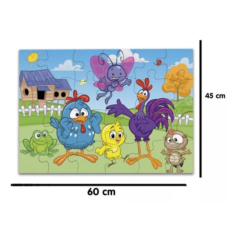 Didacti Juegos Rompecabezas Gallina Pintadita 24 Piezas Mis Amigos Escolar
