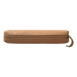 Clairefontaine 410000C Slim Pencil Case Leather 4 x 2.5 x 19.5 cm Natural