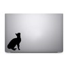 Cat Silhouette Sticker Decal Notebook Car Laptop 5" x 3"