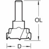 Trend Professional 35mm Carbon Steel Hinge Sinking Machine Bit, 54mm