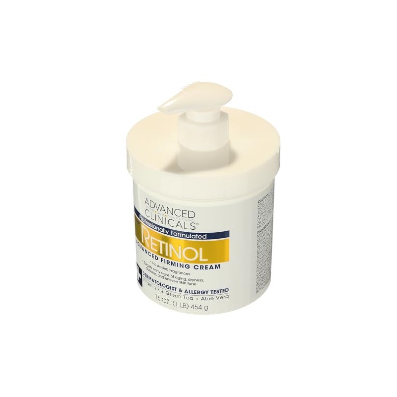 ADVANCED CLINICALS CREMA CORPORAL RETINOL REAFIRMANTE CON VITAMINA E, TE