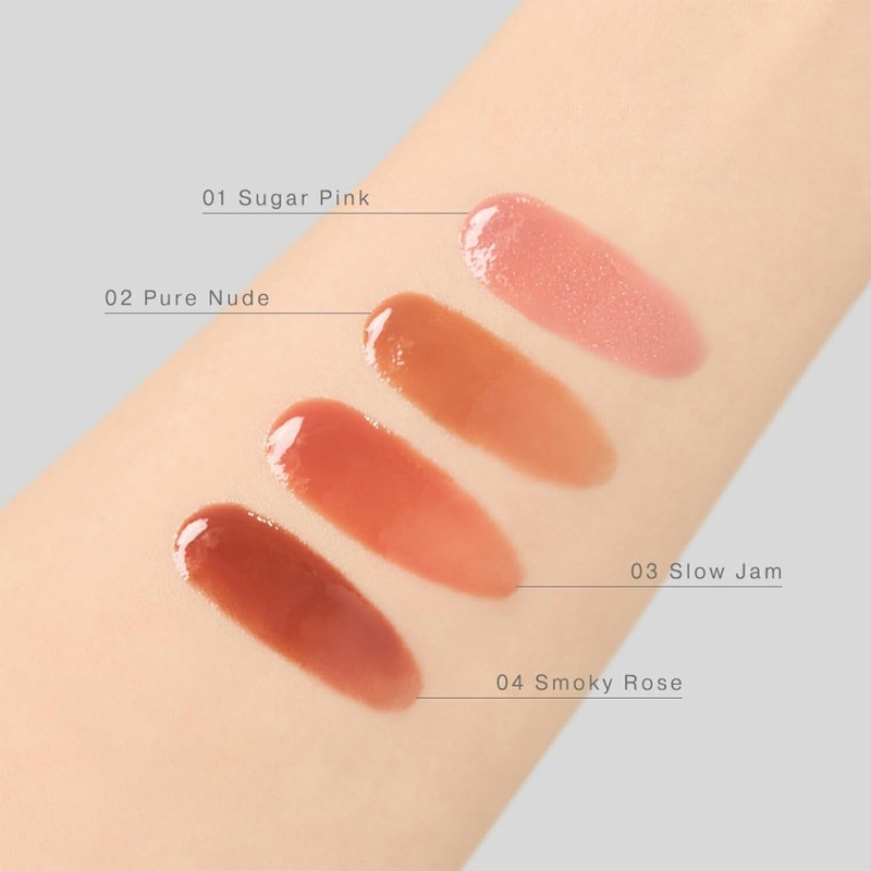 to/one Petal Blooming Gloss 02 Pure Nude Lip Gloss, Glossy,