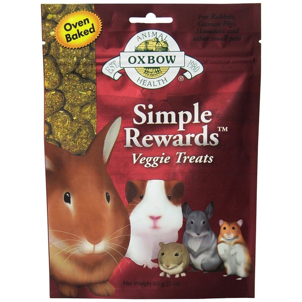 Oxbow SIMPLE REWARDS Treats - Rabbits Guinea Pigs Chinchillas 2oz