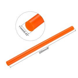 uxcell Mini Hot Glue Sticks for Glue Gun 11mm x 200mm Orange 12pcs
