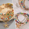 ZORVUJI Muschelkette Damen Set Bunt Boho Schmuck mit Muschel Armband