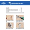 HOMOTEK 10 Pack Telescoping Spring Door Stoppers, Extended from 3-1/8