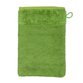 möve Bamboo Luxe Wash Mitt 15 x 20 cm 60% Cotton / 40% Viscose Made from Bamboo Cellulose, Peridot