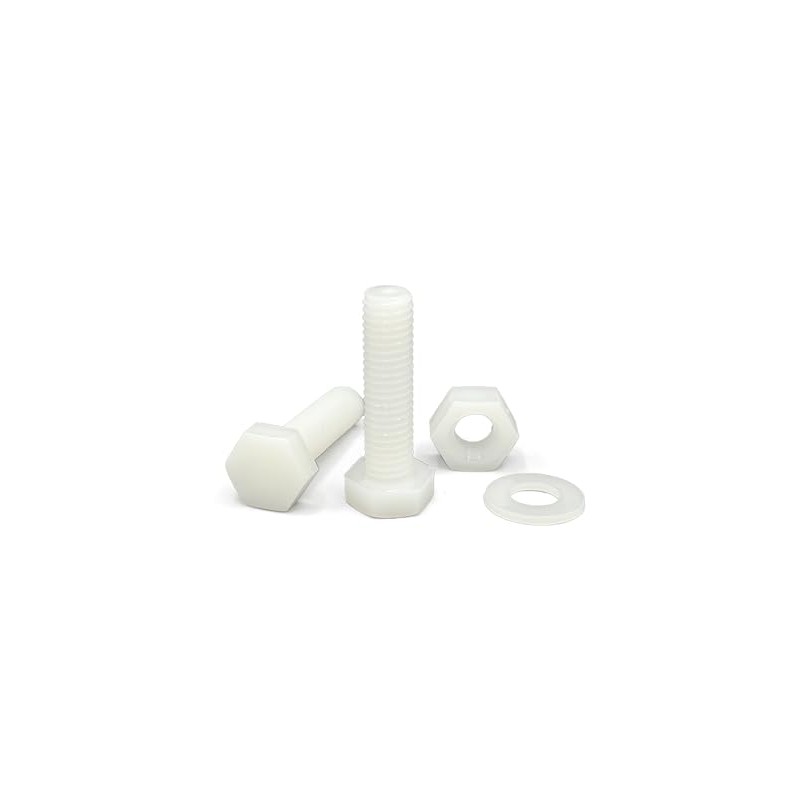 NOLDAR Nylon Hex Bolts - Includes 20 Screws with 20