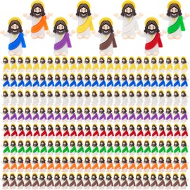 Yelakey 200 Pcs Little Tiny Jesus Mini Jesus Figurines in Bulk Original Design to Hide and Seek Religious Party Favors Baptism Gift for Easter Egg Stuffers Fillers