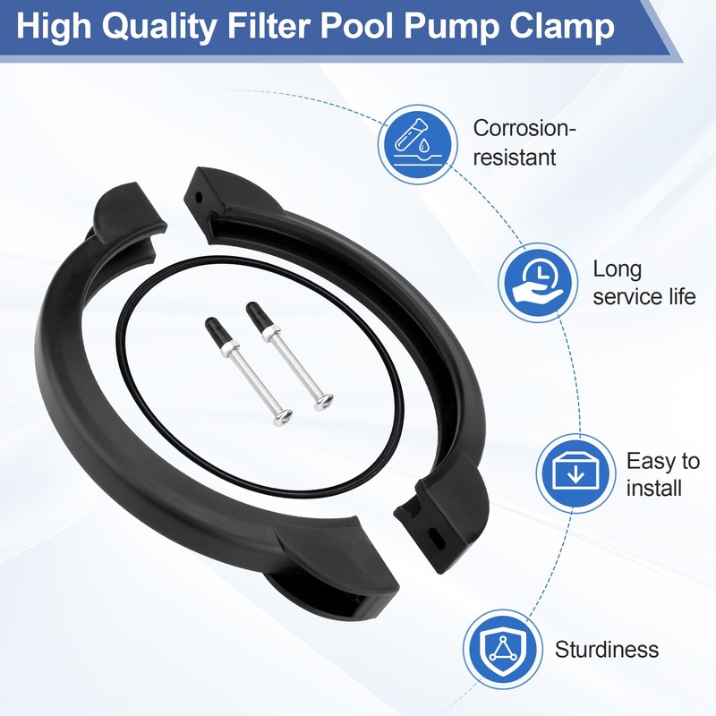 11380 Clamp Collar for Intex Above Ground Pool Pump- Compatible