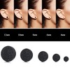YADOCA Black Round Stud Earrings Set for Men Women 316L