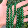 1 Strand Natural Green Jade Gemstone Loose Round Beads 6mm
