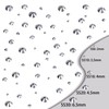 QOGIR 6300pcs Metallic Silver Hotfix Rhinestones for Crafts Clothes DIY