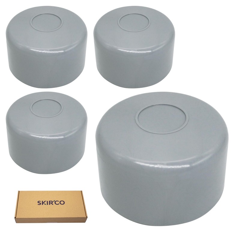 SKIR'CO Fence Post Caps Round 51 mm Grey Plastic Caps