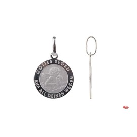 jewellery pendant, baby's christening, silver 925 12mm